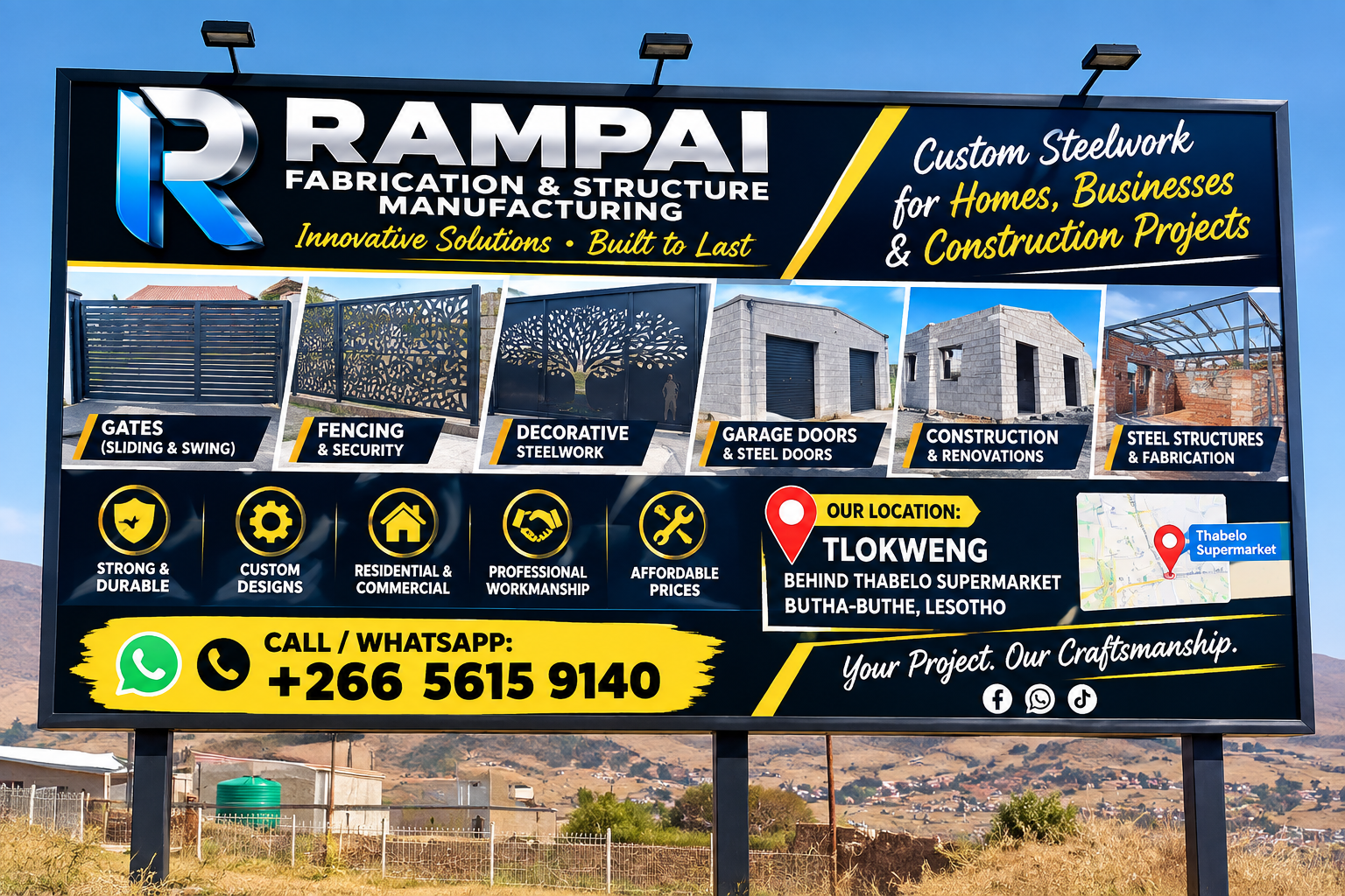 Rampai Fabrication is a fully registered, tax-compliant steel and structural manufacturing business