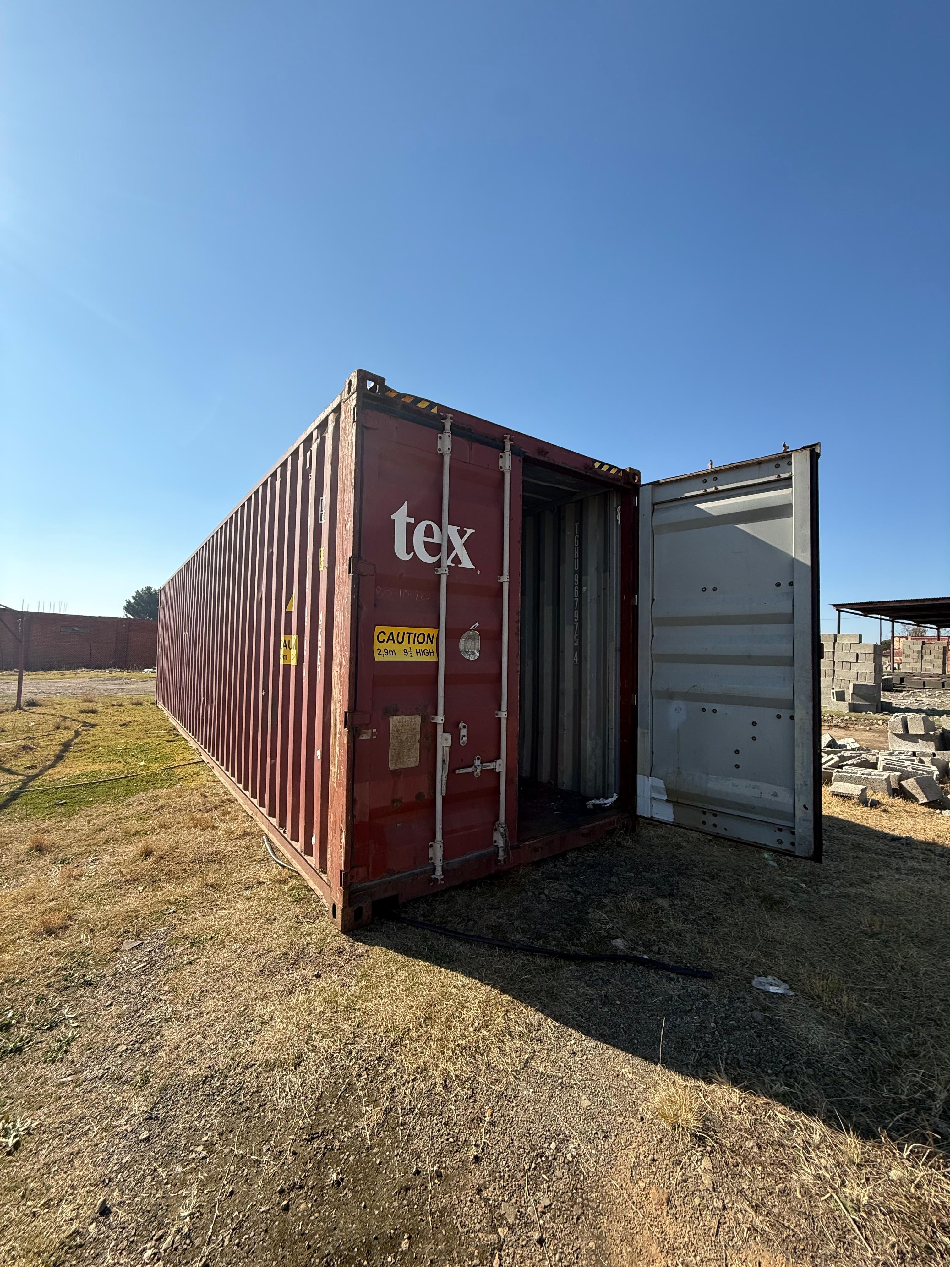 Container 12 meters @75k & 6 meters @65k 📲