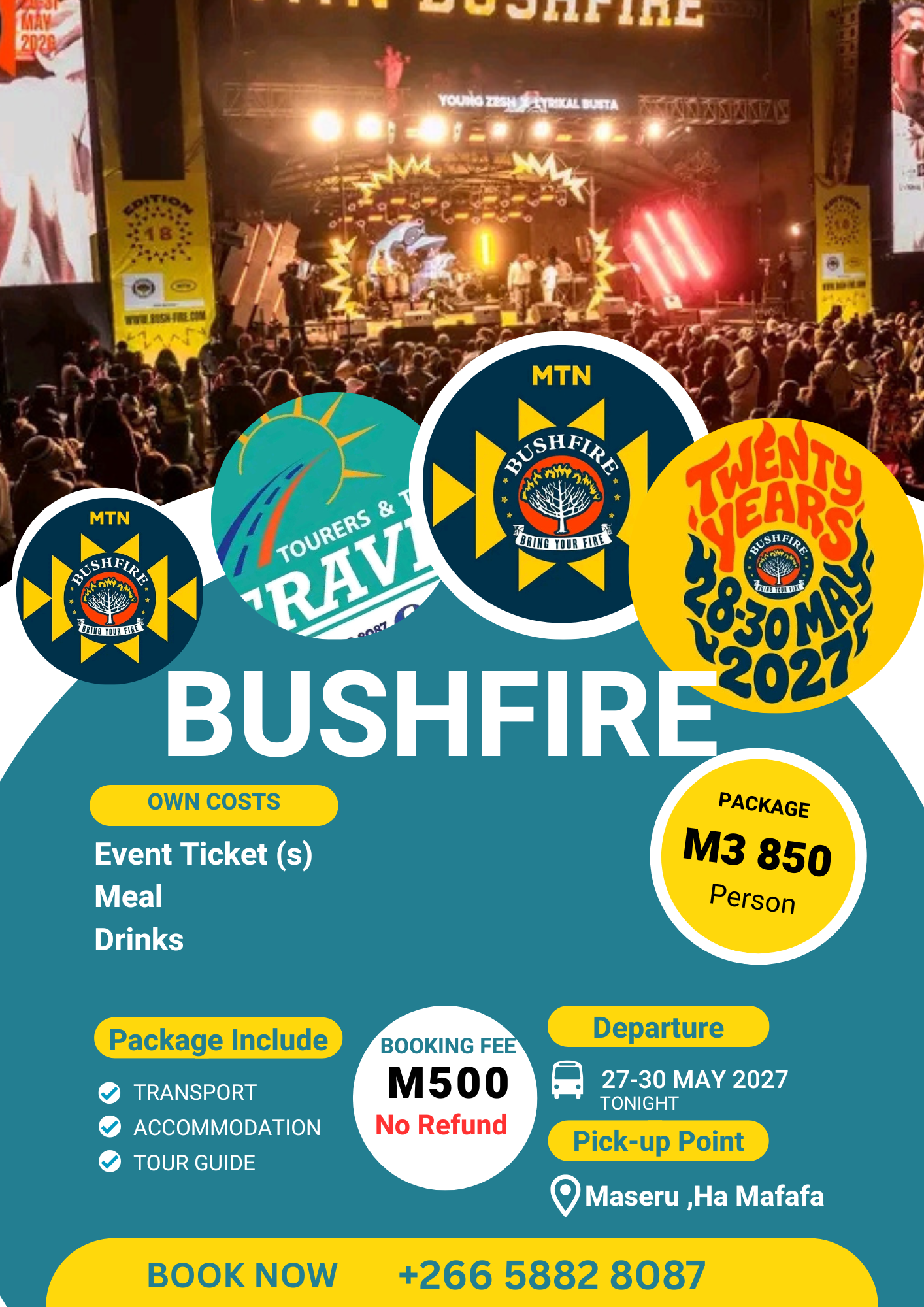 2027 Bushfire tour 😍😍🕺🕺 📞 5882 8087
