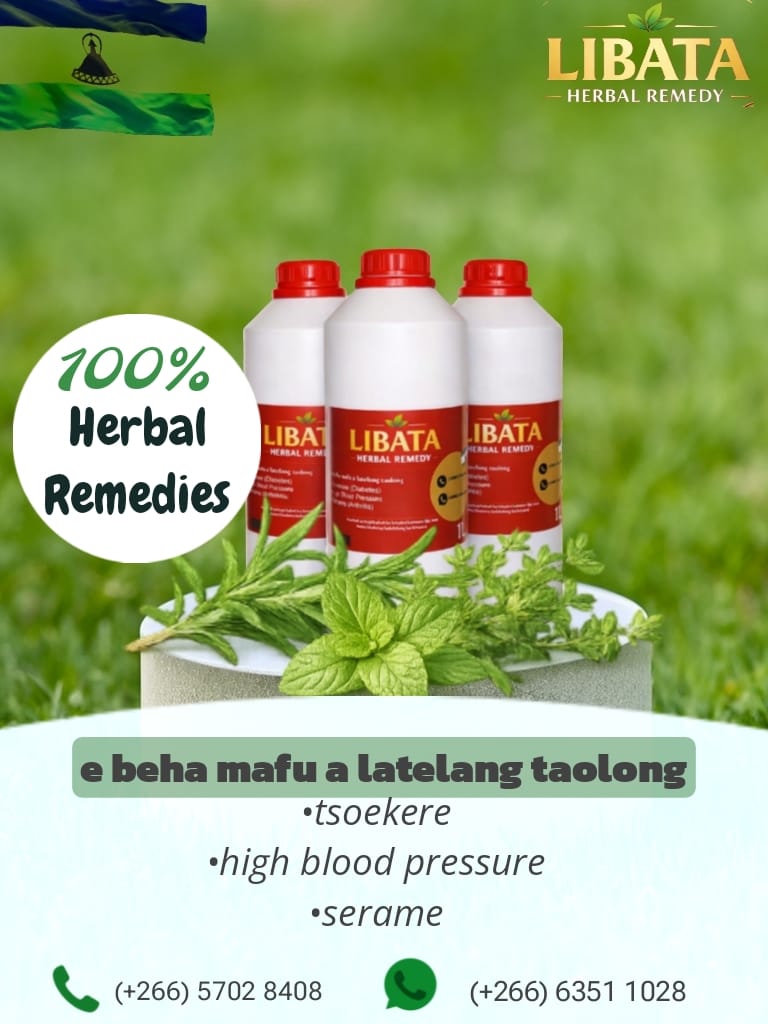 Bakeng sa serame,high blood pressure le tsoekere esa laoleheng sebelisa LIBATA HERBAL REMEDY o fetol