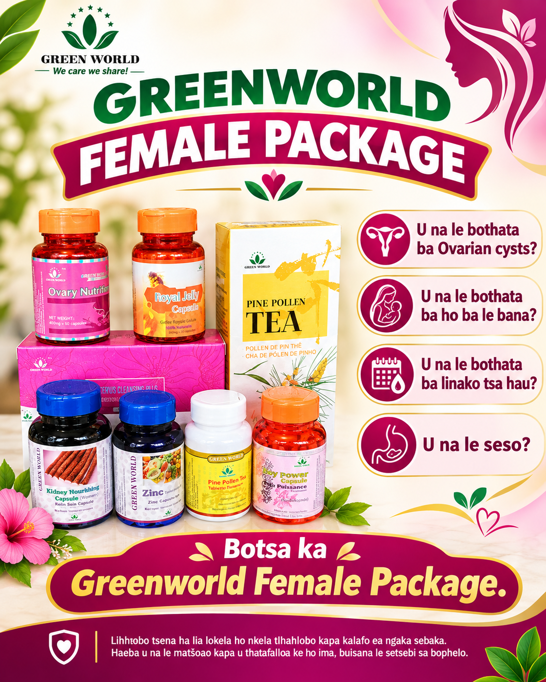 Greenworld Female package